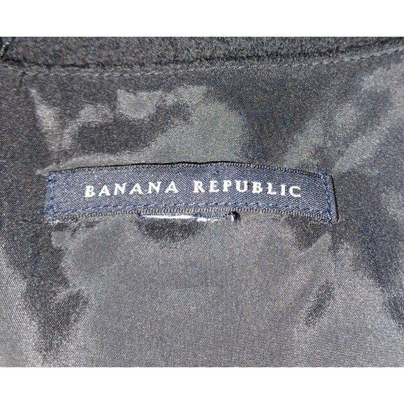 Banana Republic Wool Short Sleeve Little Black Dress Womens M Classic Luxury - Picture 3 of 6